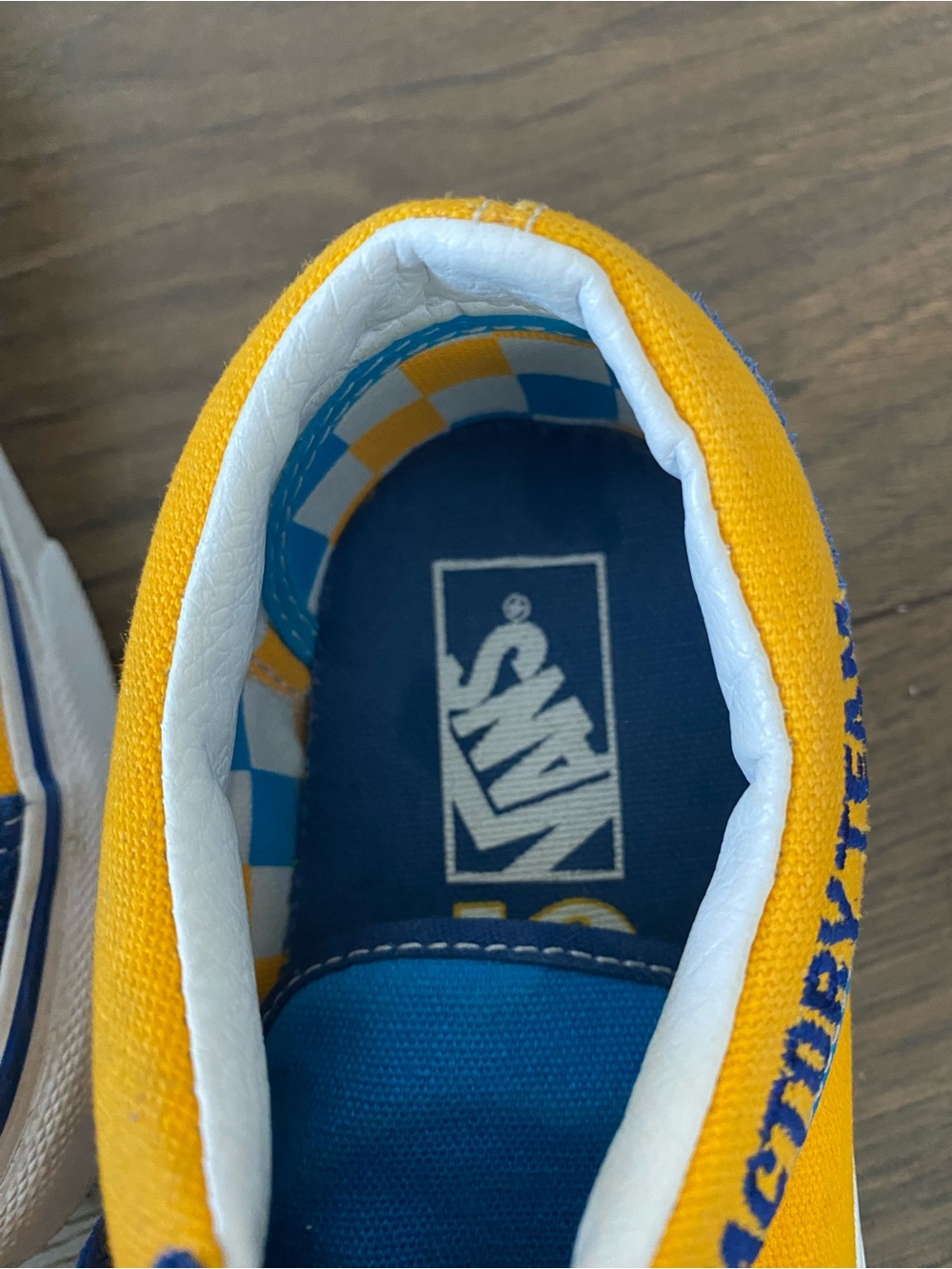 Vans NWOT Yellow & Blue Factory Team Low-Top Skate Shoe. Women’s 8, Men’s 6.5 - Picture 9 of 9